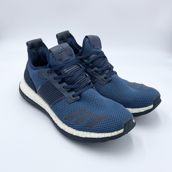 Shoes Adidas Pure Boost Zg Navy Blue Black Athletic Running Shoes Mens 115 Aq3359 Poshmark